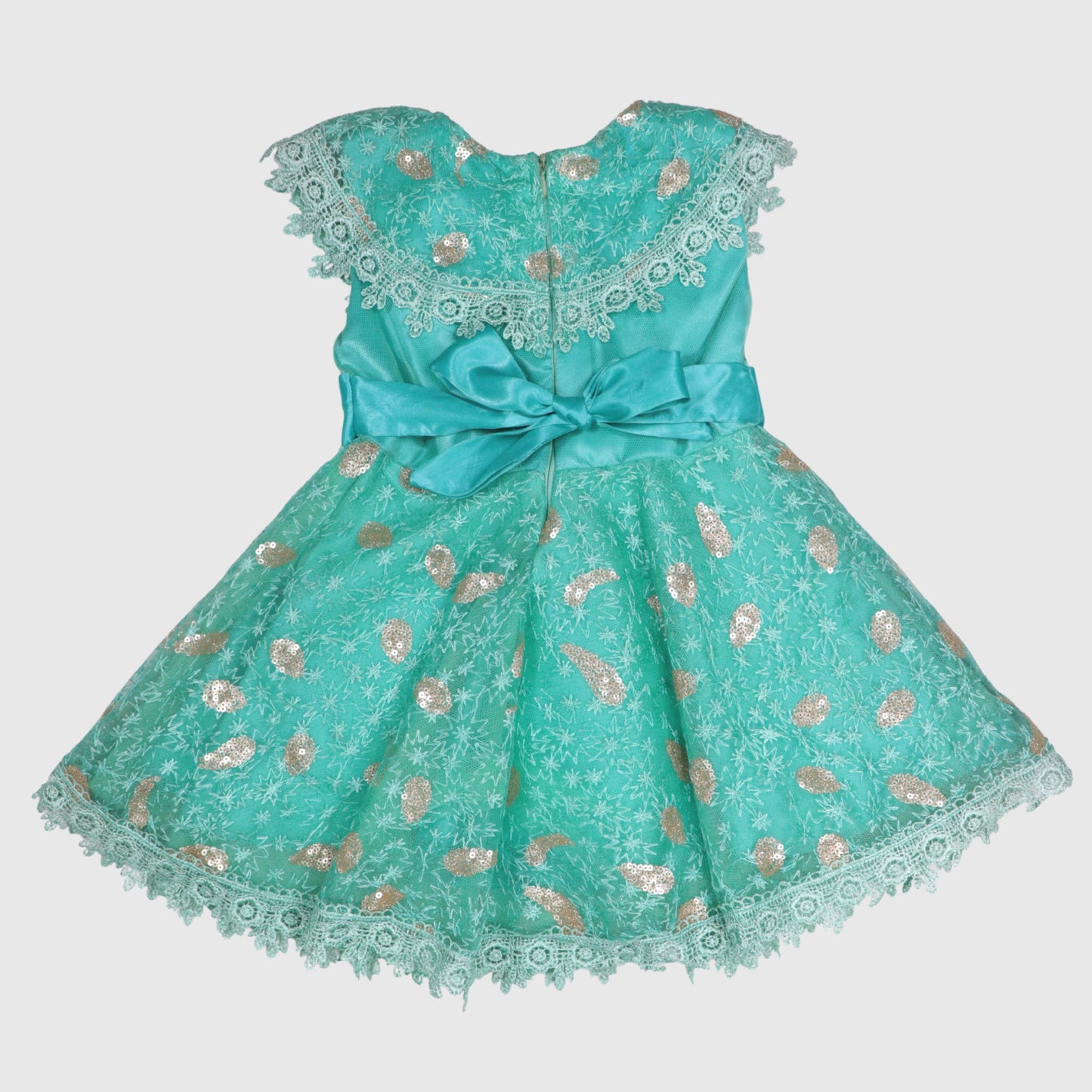 Pink & Teal Twirl Princess Dress