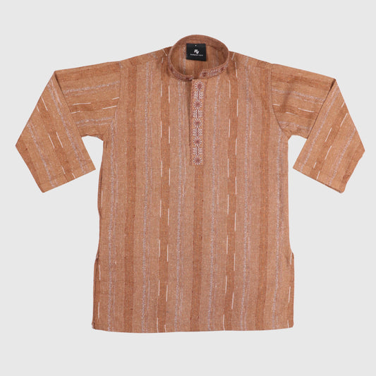 Tea Brown Shalwar Kameez – Kids