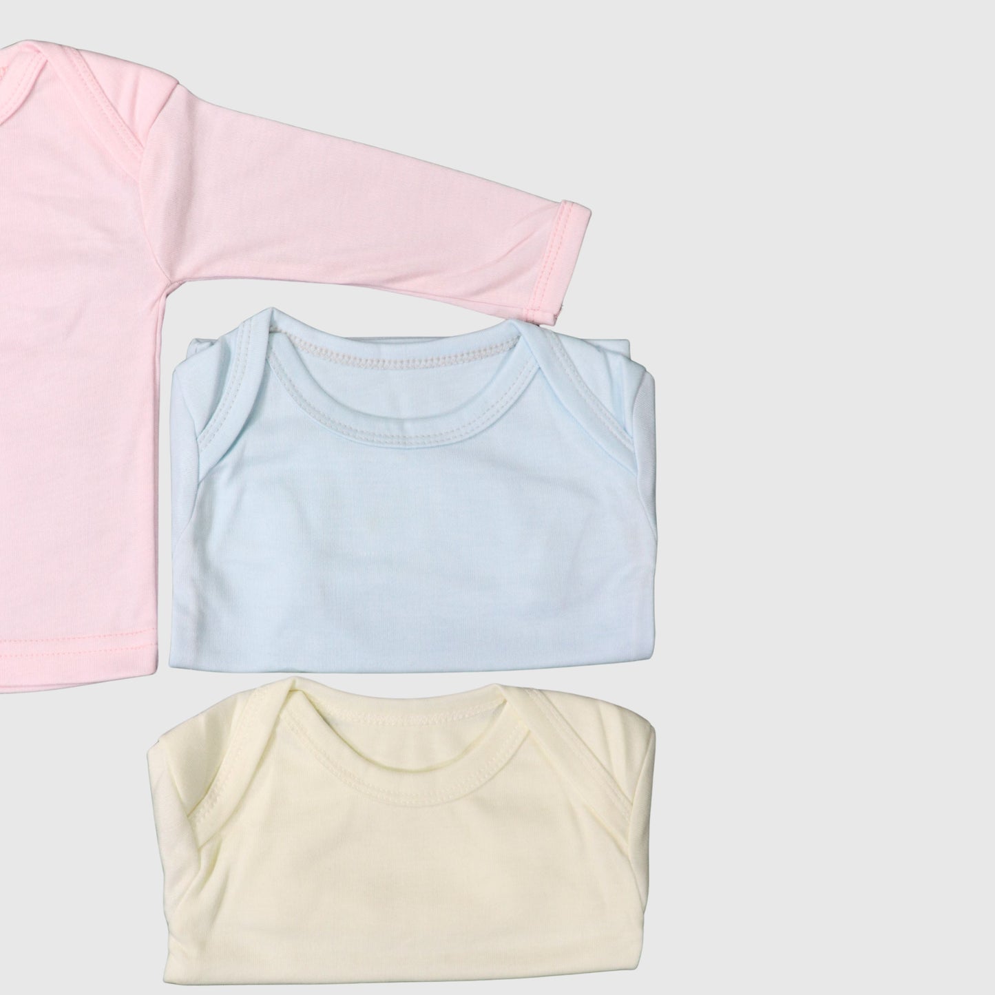 Baby Inner Set – Pink, Blue & Yellow (3-Piece)