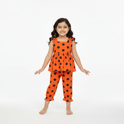 Orange Dotty Summer Set