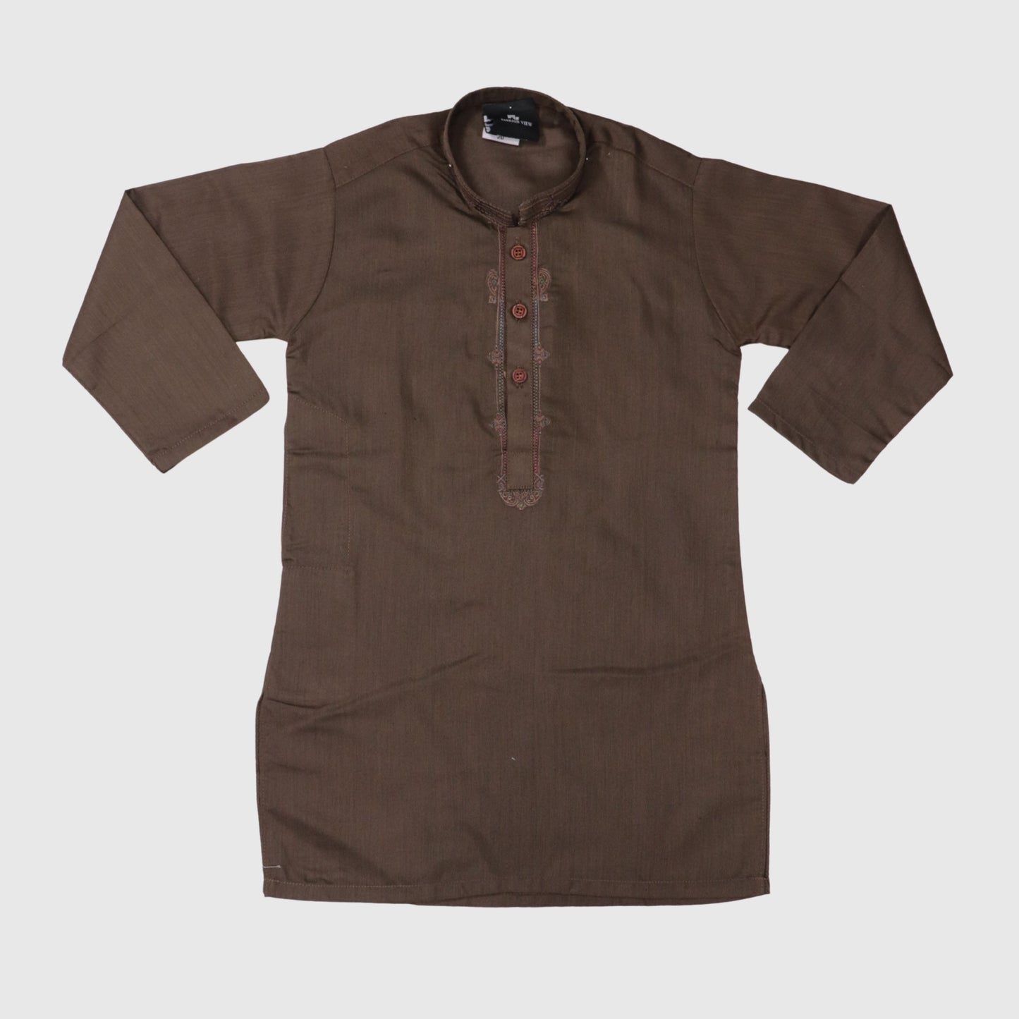 Dark Brown Kurta Pajama – Kids