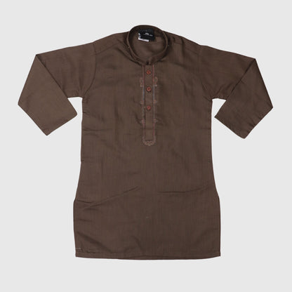 Dark Brown Kurta Pajama – Kids