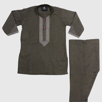 Dark Green Shalwar Kameez – Kids