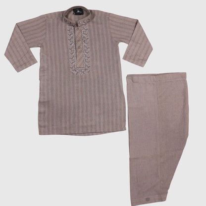 Grey Lining Shalwar Kameez – Kids