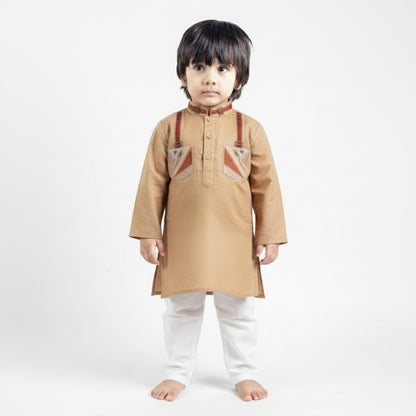 Brown Shalwar Kameez – Kids