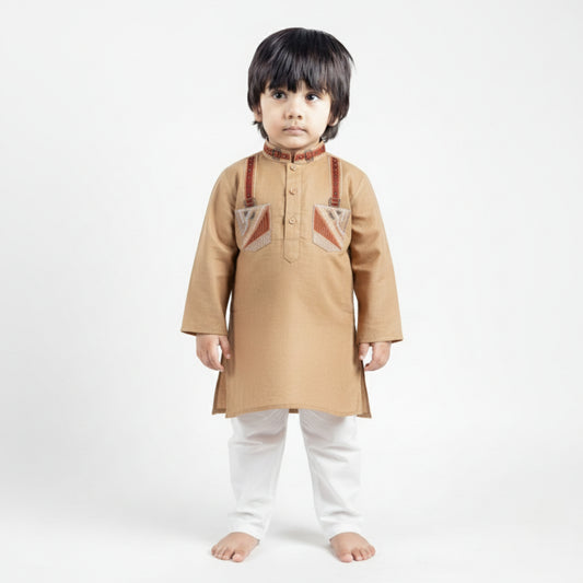 Brown Shalwar Kameez – Kids