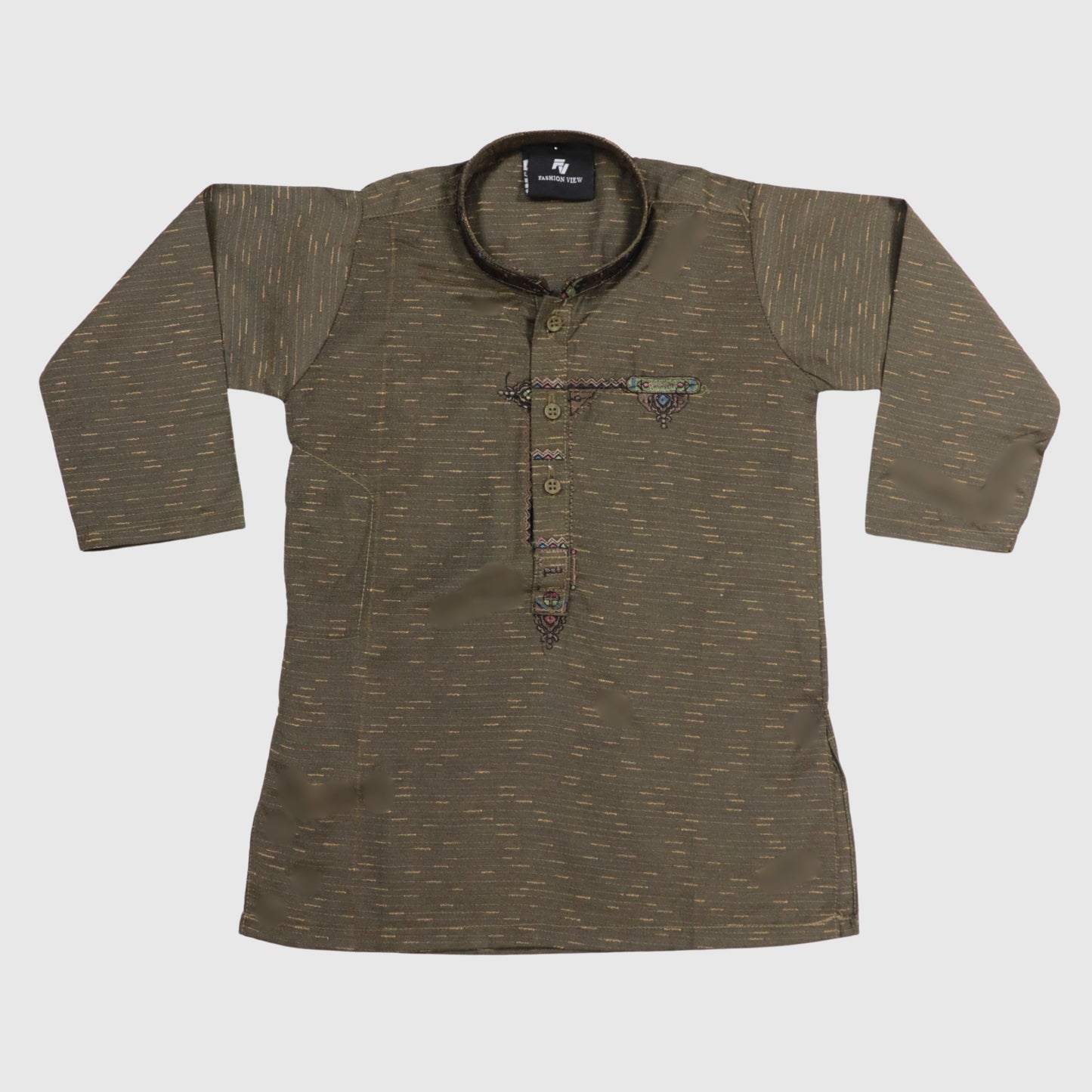 Olive Green Shalwar Kameez – Kids