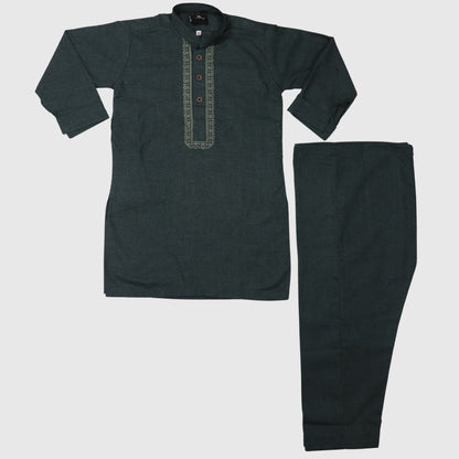Dark Green Shalwar Kameez – Kids