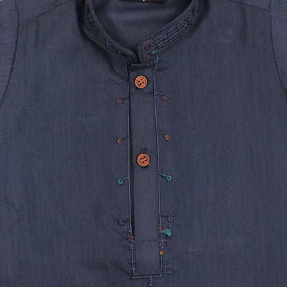 Dark Blue Shalwar Kameez – Kids