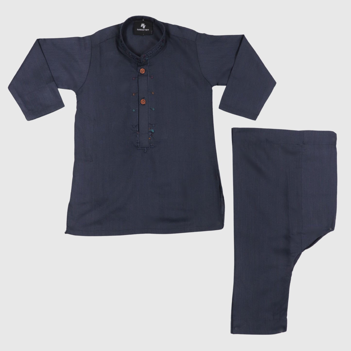 Dark Blue Shalwar Kameez – Kids