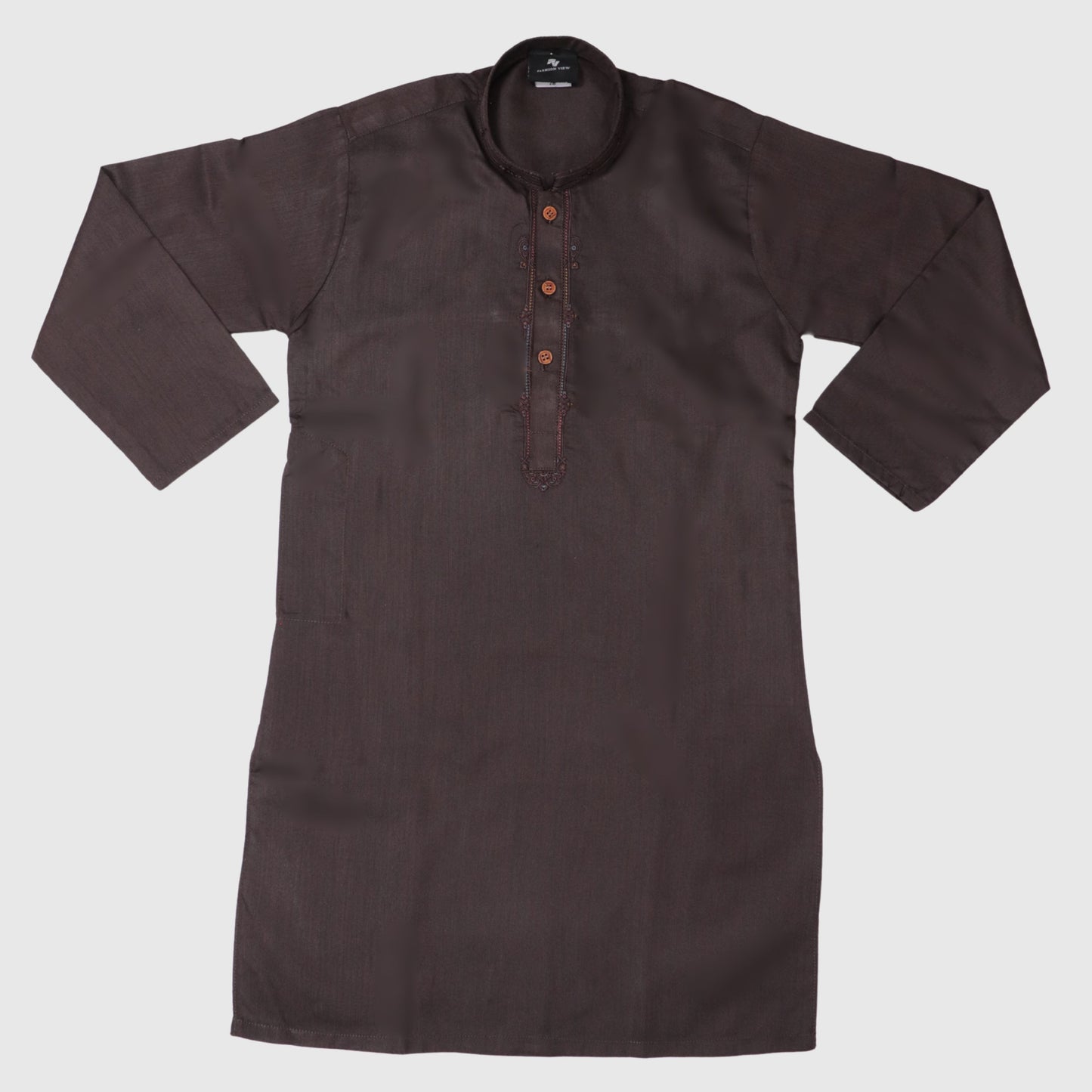 Dark Brown Kurta Pajama – Kids