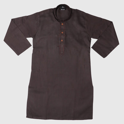 Dark Brown Kurta Pajama – Kids