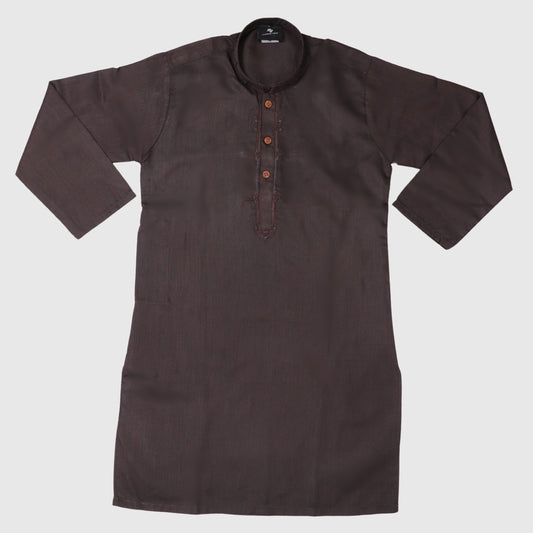 Dark Brown Kurta Pajama – Kids