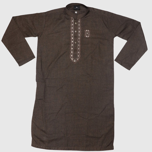 Wood Brown Kurta Shalwar – Kids