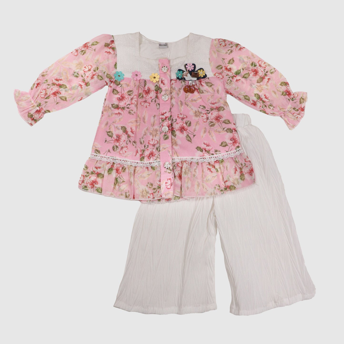 Trendy Frock & Trouser Outfit for Girls