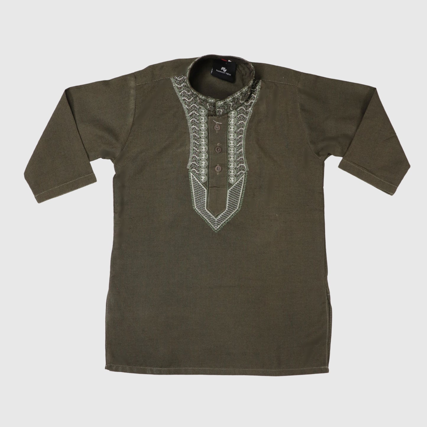 Olive Green Shalwar Kameez – Kids