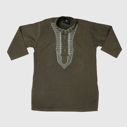 Olive Green Shalwar Kameez – Kids