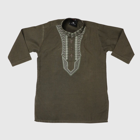 Olive Green Shalwar Kameez – Kids