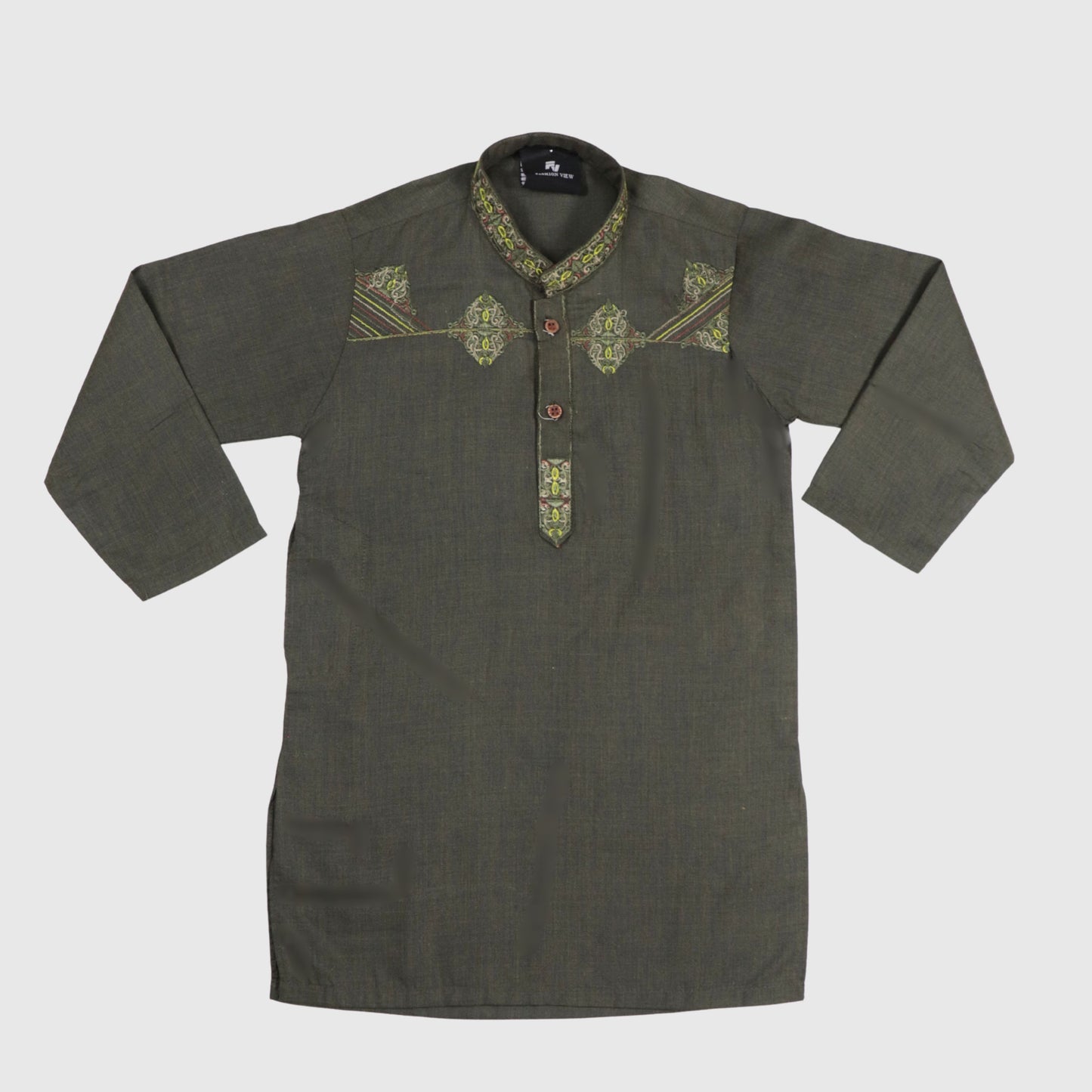 Dark Green Kurta Pajama – Kids
