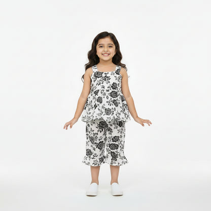 Stylish Cotton Frock Black n White