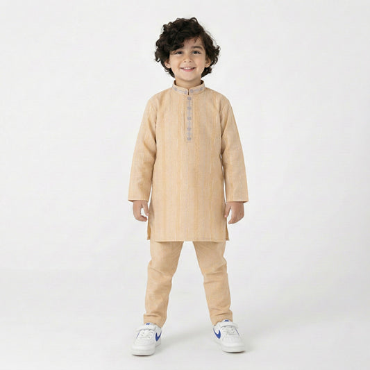 Beige Shalwar Kameez – Kids