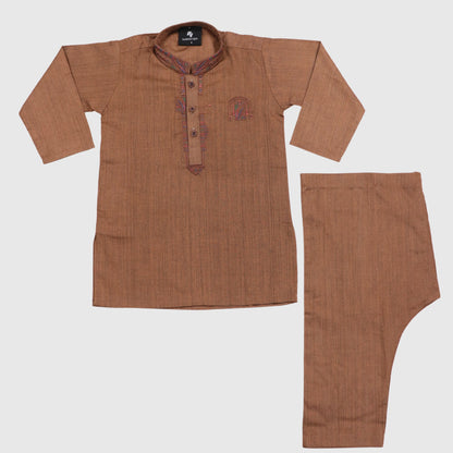 Brown Shalwar Kameez – Kids