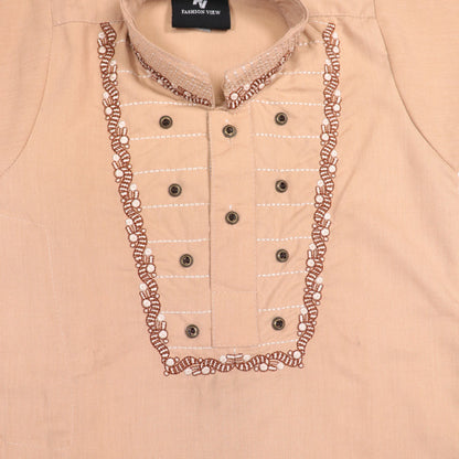 Beige Shalwar Kameez – Kids