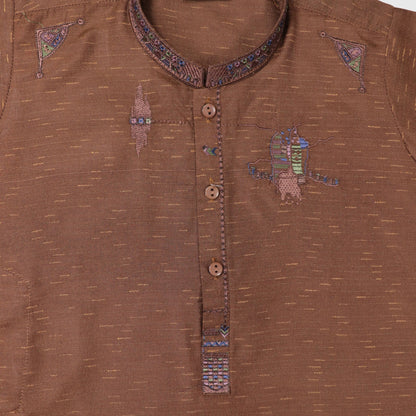Brown Shalwar Kameez – Kids