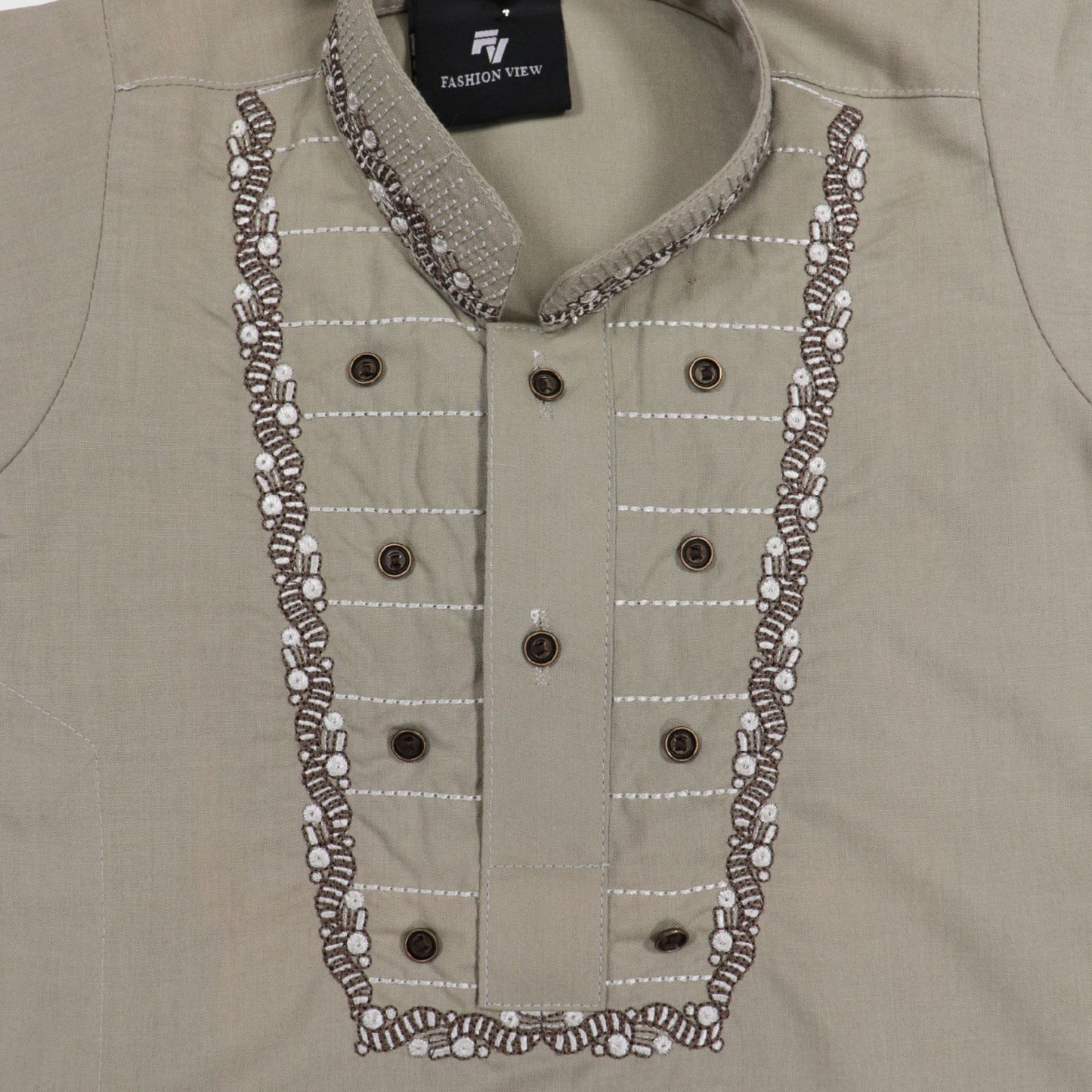 Light Olive Shalwar Kameez – Kids