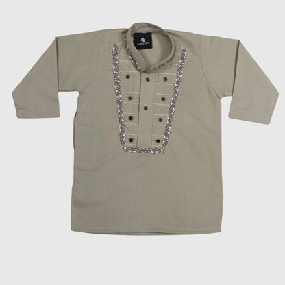 Light Olive Shalwar Kameez – Kids