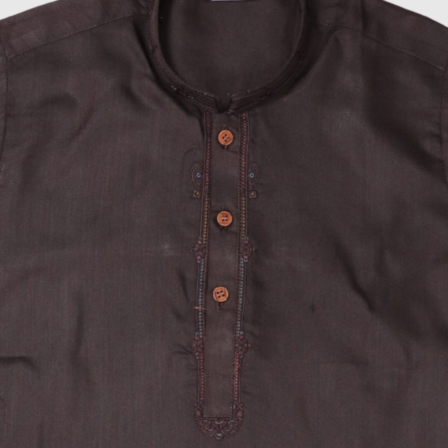 Dark Brown Kurta Pajama – Kids