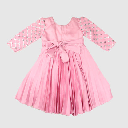 Floral Detail Party Frock for Girls