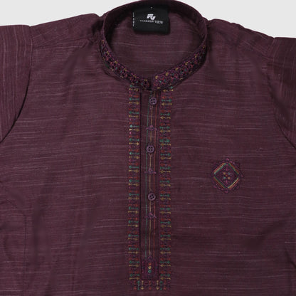Dark Maroon Shalwar Kameez – Kids