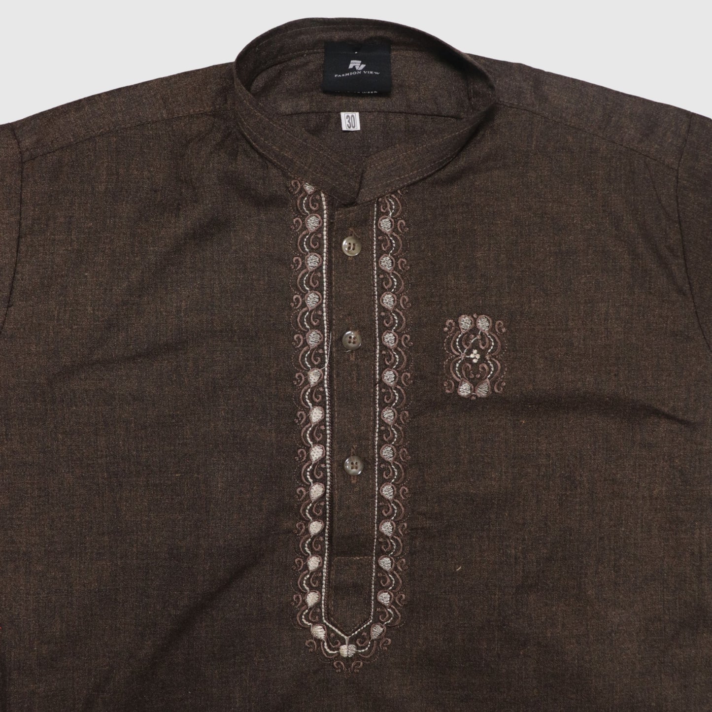 Wood Brown Kurta Shalwar – Kids
