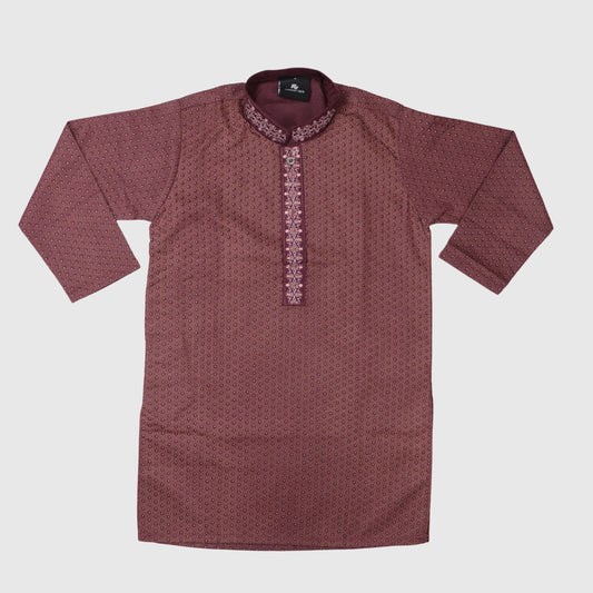 Red Shalwar Kameez with Maroon Shalwar – Kids