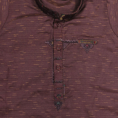 Dark Red Shalwar Kameez – Kids