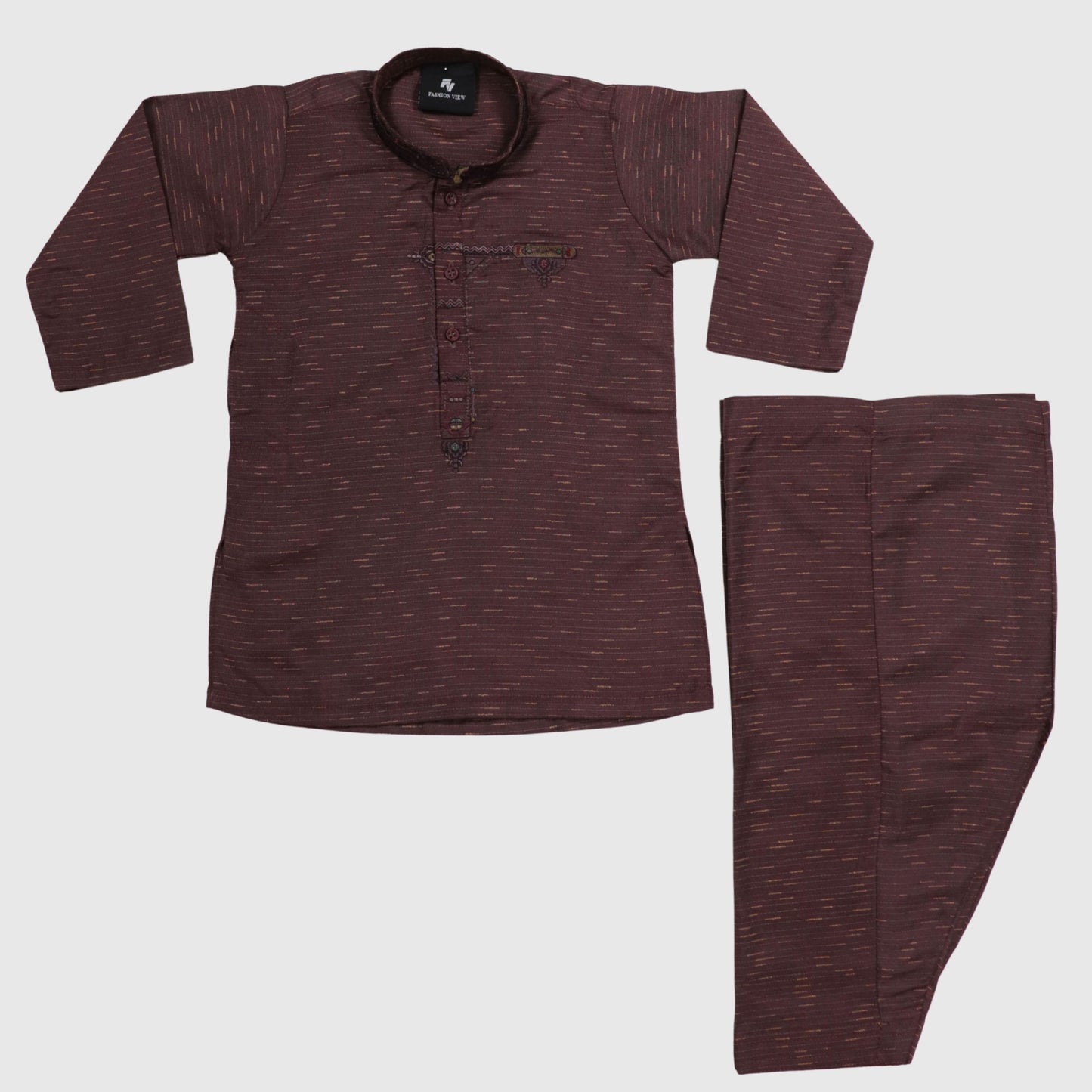 Dark Red Shalwar Kameez – Kids