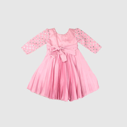 Floral Detail Party Frock for Girls