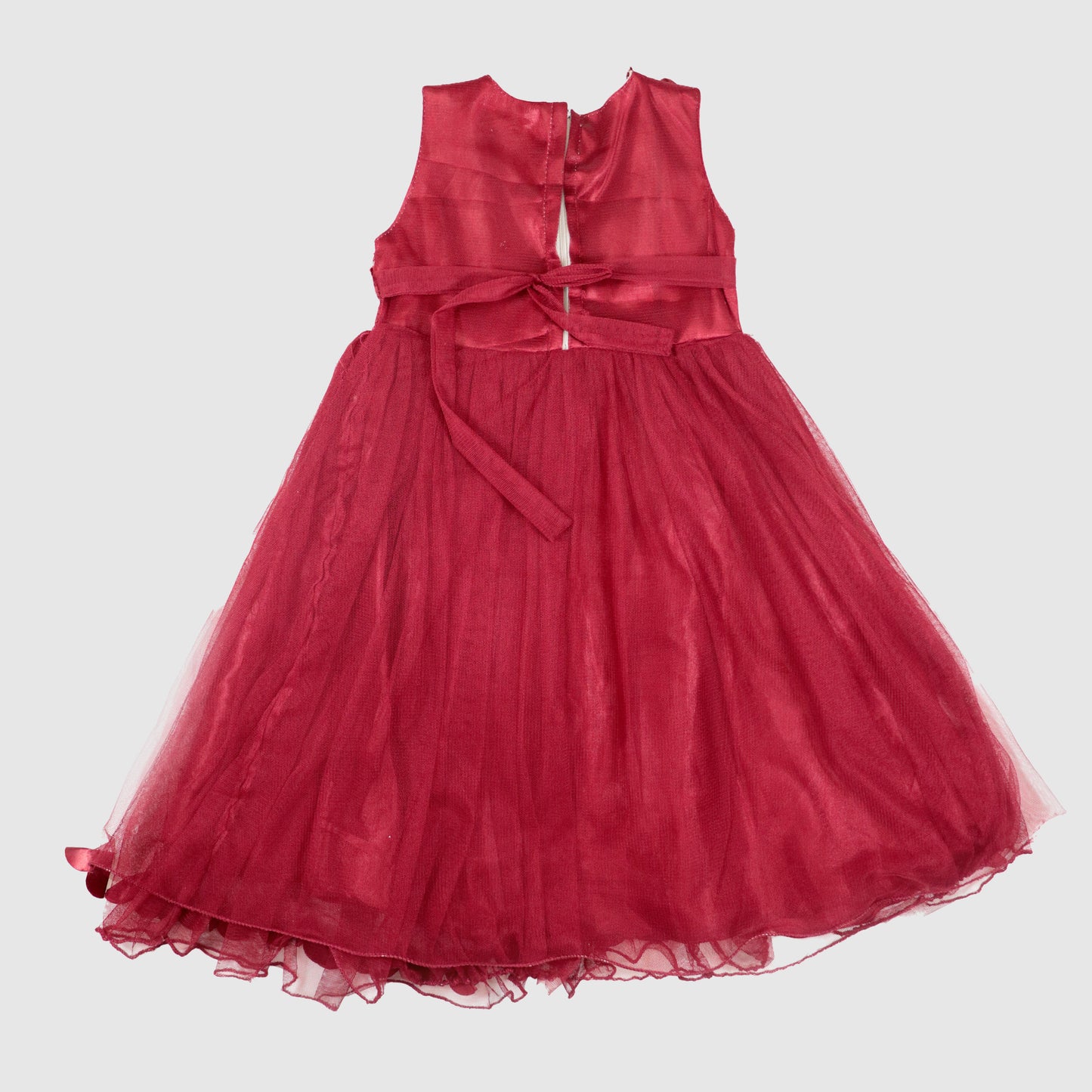 Velvet Flower Diamanté Dress with Trousers