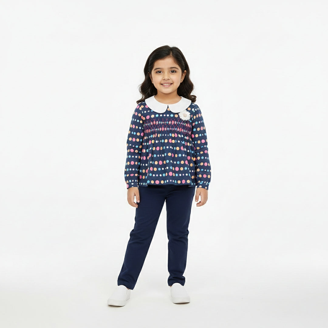 Polka Dot Frock – Pink & Lavender