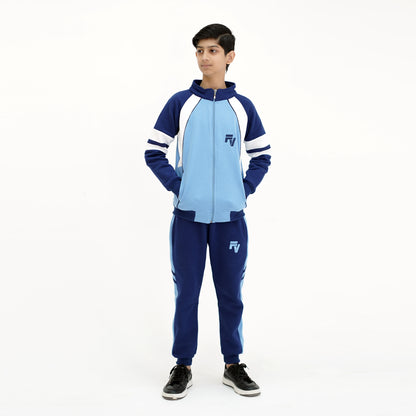 Fashion View Exclusive Fleece Tracksuit | Blue | Unisex, 3-14 Years