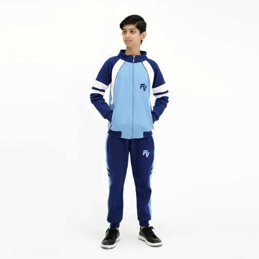 Fashion View Exclusive Fleece Tracksuit | Blue | Unisex, 3-14 Years