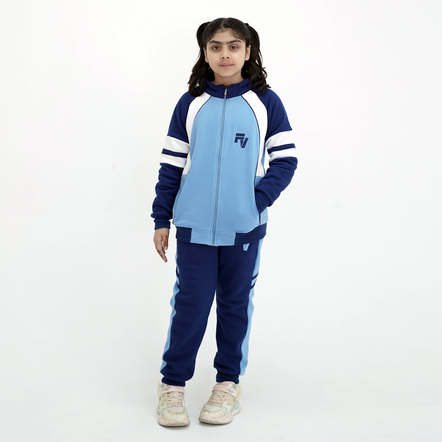Fashion View Exclusive Fleece Tracksuit | Blue | Unisex, 3-14 Years