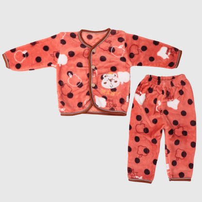 Baby Fleece Winter Suit – Cute Bear Print (Warm & Cozy Set)