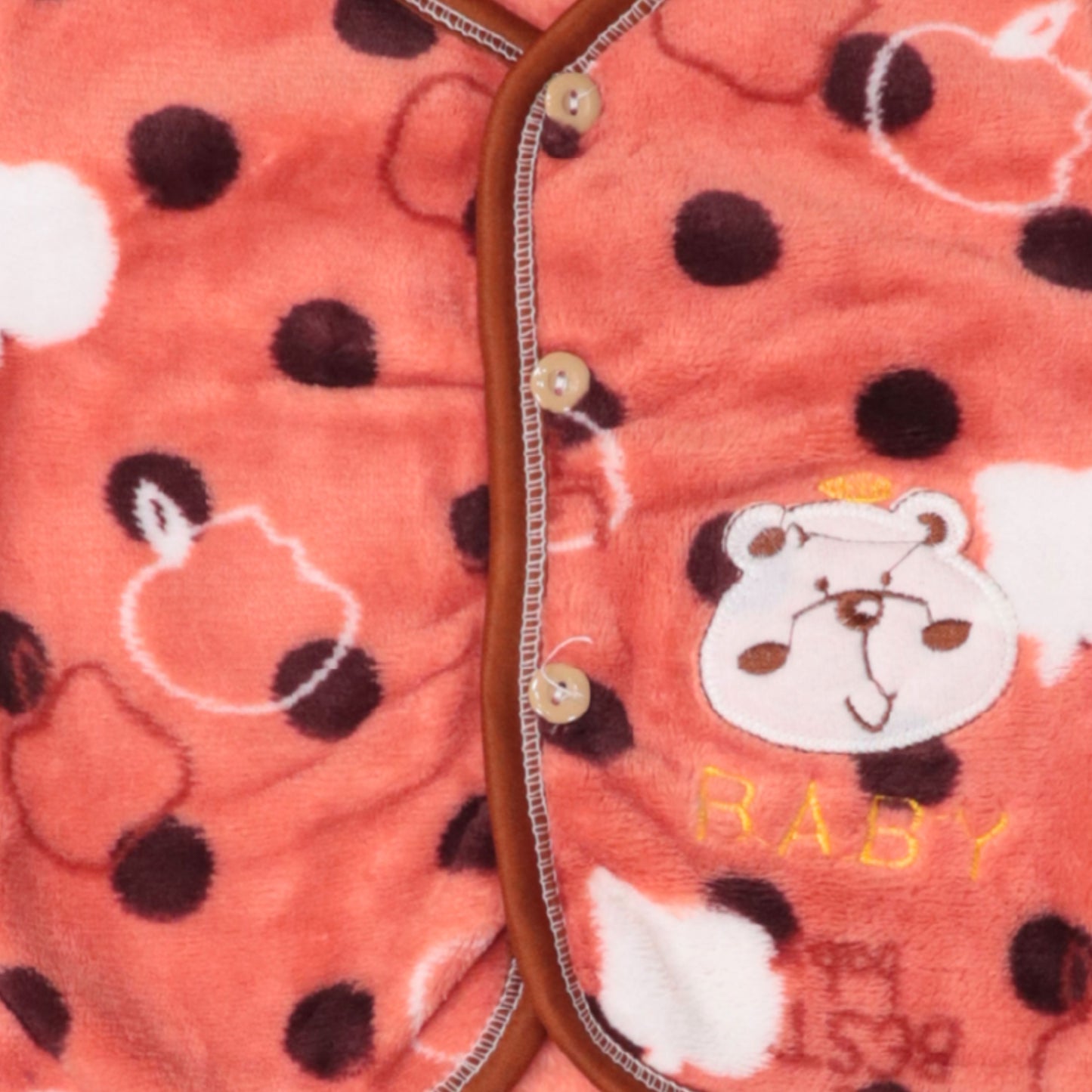 Baby Fleece Winter Suit – Cute Bear Print (Warm & Cozy Set)