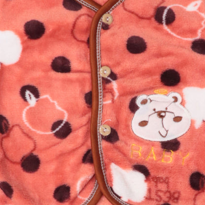Baby Fleece Winter Suit – Cute Bear Print (Warm & Cozy Set)
